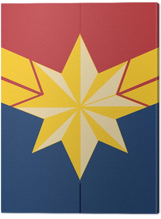 Obraz na plátně Captain Marvel - Emblem