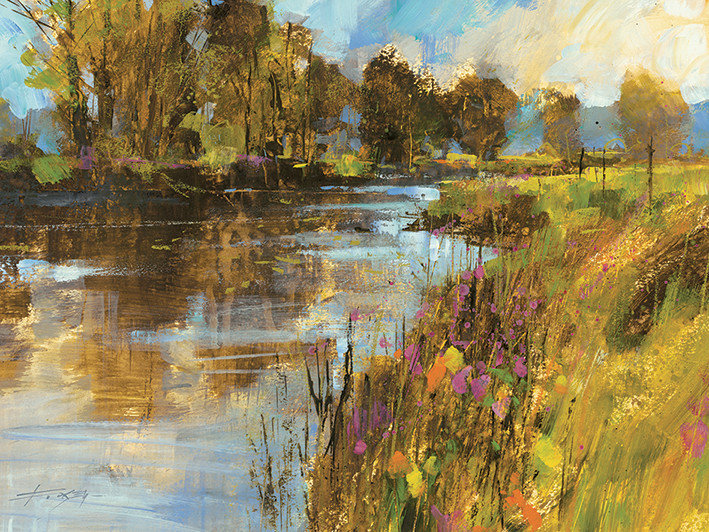 Obraz na plátně Chris Forsey - Spring River
