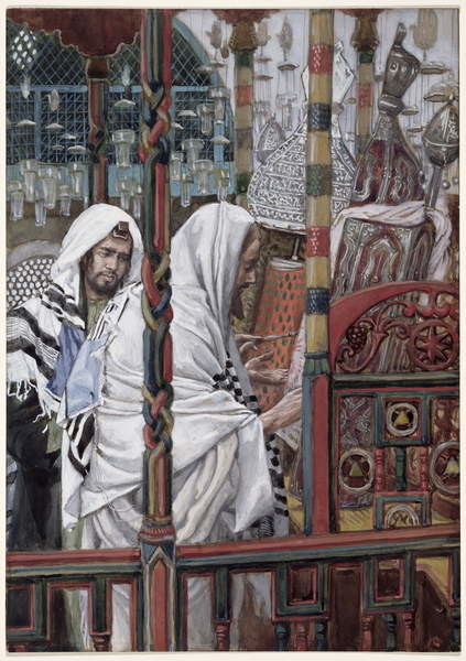 Obraz na plátně Jesus Teaching in the Synagogue