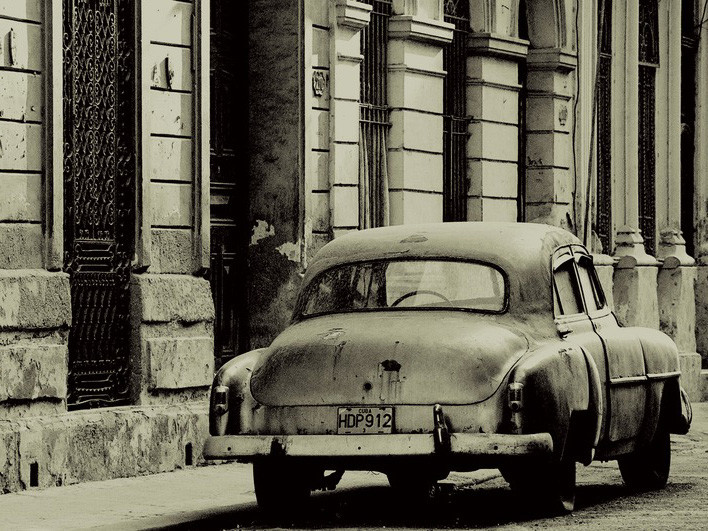 Obraz na plátně Lee Frost - Vintage Car, Havana, Cuba