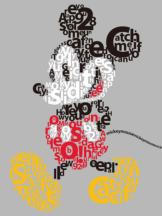 Obraz na plátně Myšák Mickey (Mickey Mouse) - Type