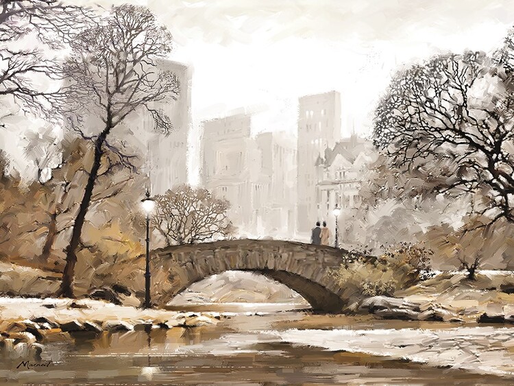 Obraz na plátně Richard Macneil - Gapstow Bridge