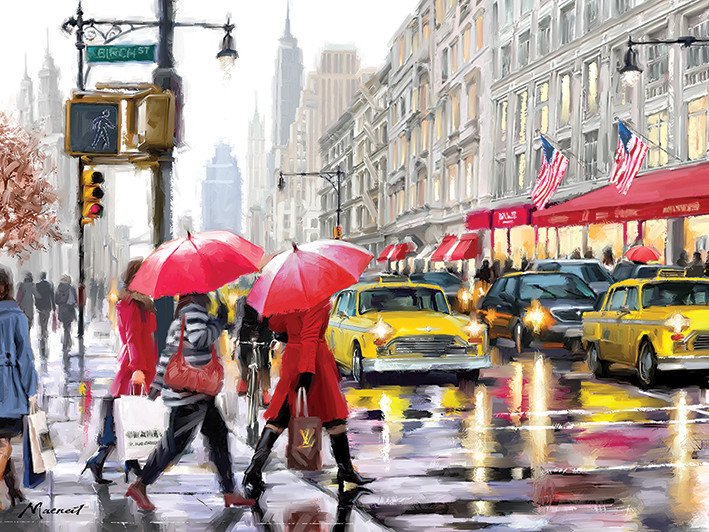 Obraz na plátně Richard Macneil - New York Shoppers