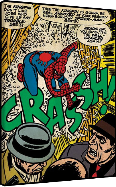 Obraz na plátně Spiderman - Crash