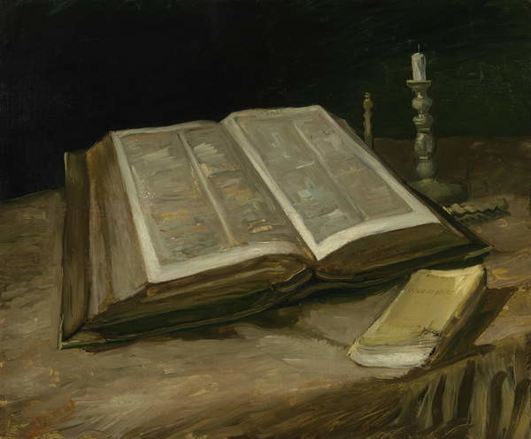 Obraz na plátně Still Life with Bible, 1885