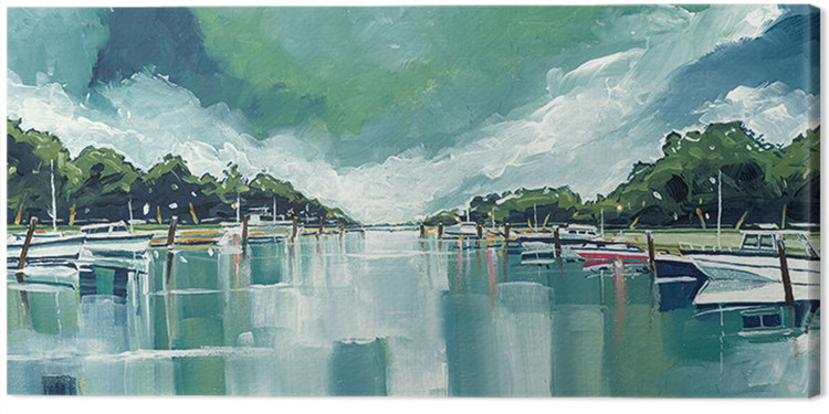 Obraz na plátně Stuart Roy - River Mornings and Angry Clouds