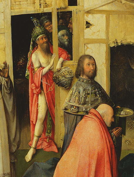 Obraz na plátně The Adoration of the Magi, detail of the Antichrist