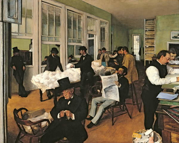Obraz na plátně The Cotton Exchange, New Orleans, 1873