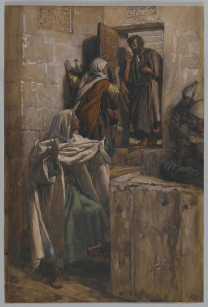 Obraz na plátně The First Denial of Saint Peter