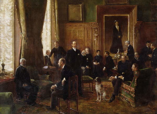 Obraz na plátně The Salon of the Countess Potocka, 1887