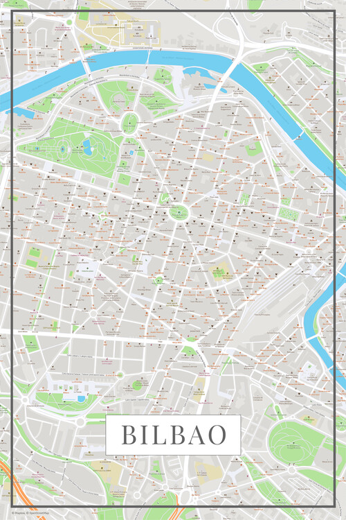 Obraz na plátně Bilbao color