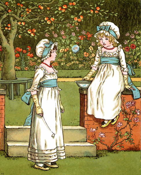 Obraz na plátně 'Bubbles'  by Kate Greenaway.