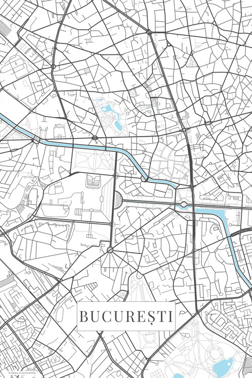 Obraz na plátně Bucuresti white