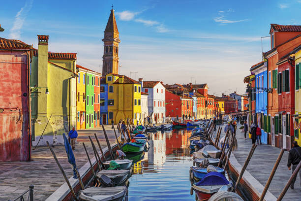 Obraz na plátně Burano, Venice, Italy