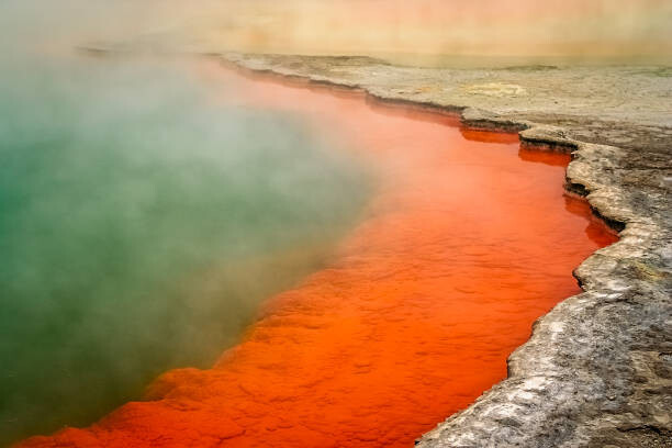 Obraz na plátně Champagne Pool in Rotorua