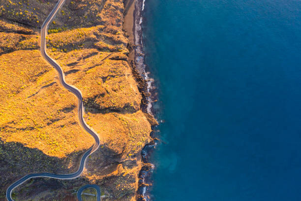 Obraz na plátně Coastal road landscape