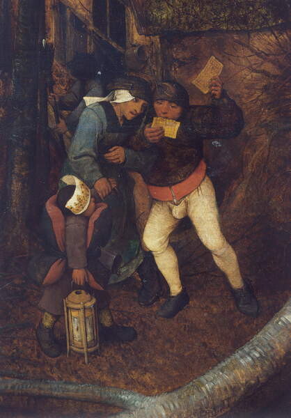 Obraz na plátně Gloomy day, 1565, detail