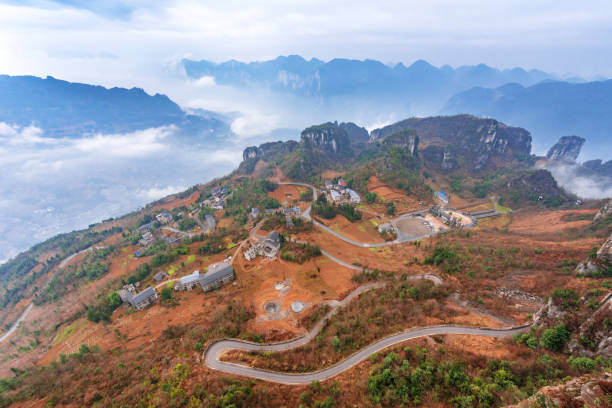 Obraz na plátně Hubei enshi grand canyon scenery