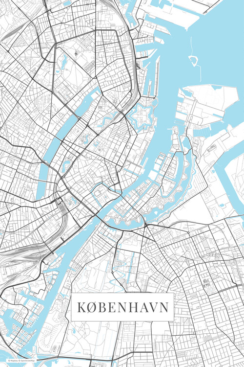 Obraz na plátně København white