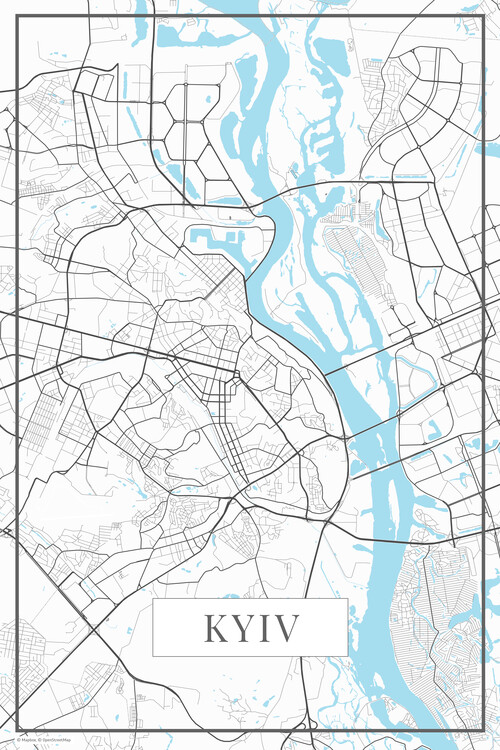 Obraz na plátně Kyiv white