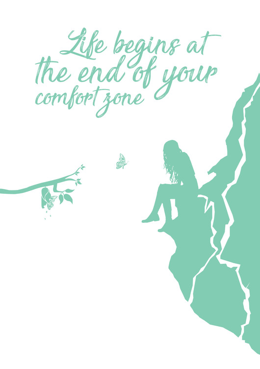 Obraz na plátně Life begins - Blue