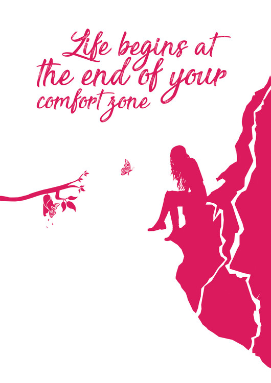 Obraz na plátně Life begins - Pink