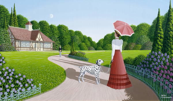 Obraz na plátně Meeting in the Park, 1996