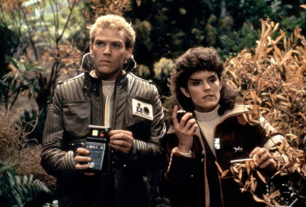 Obraz na plátně Merritt Butrick and Robin Curtis