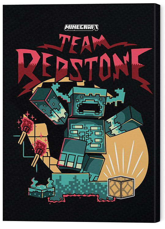 Obraz na plátně Minecraft - Team Redstone