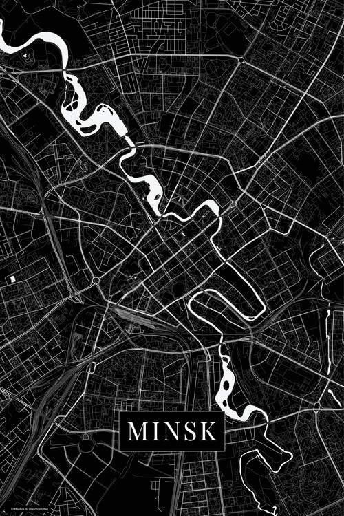 Obraz na plátně Minsk black