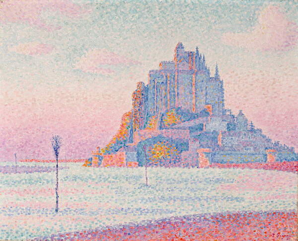 Obraz na plátně Mont Saint-Michel, Setting Sun, 1897