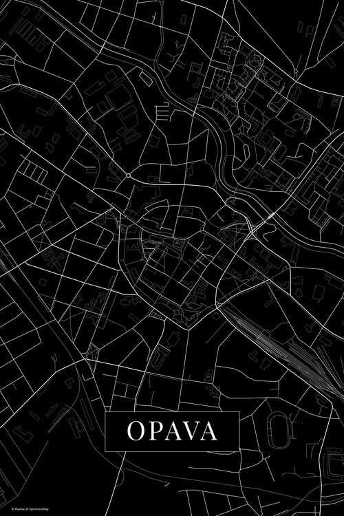 Obraz na plátně Opava black