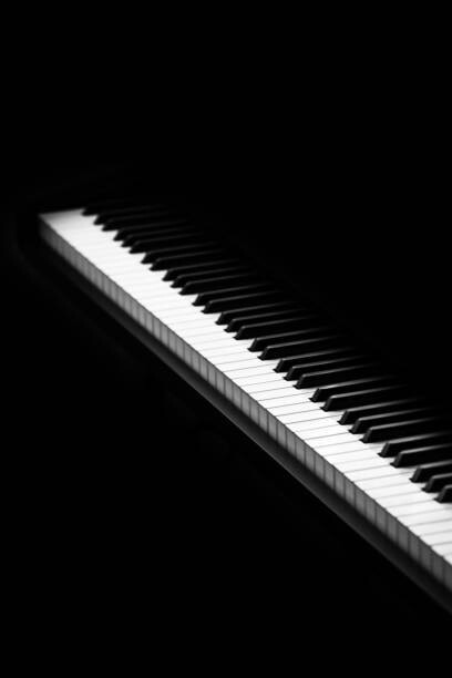 Obraz na plátně piano keys isolated on white