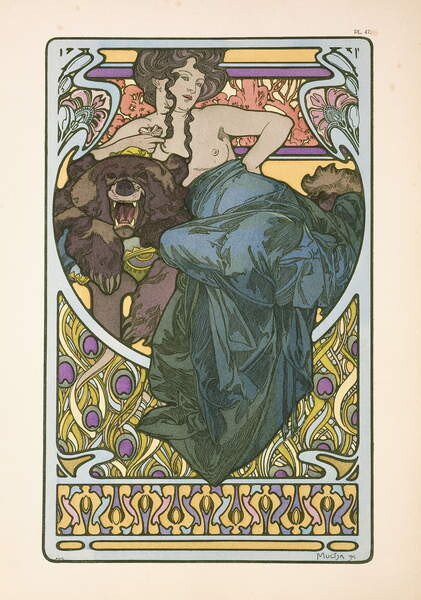 Obraz na plátně Plate 47 from the book 'Documents Decoratifs'