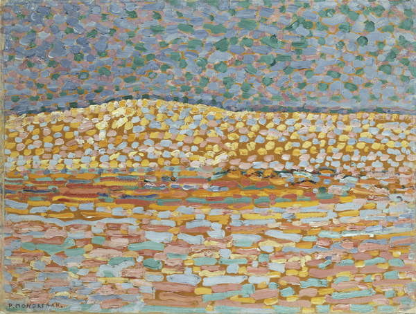 Obraz na plátně Pointillist Dune Study, Crest at Left, 1909