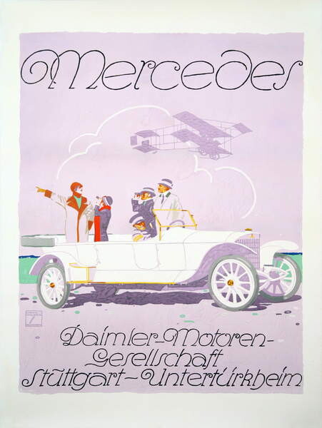 Obraz na plátně Poster Mercedes, 1912