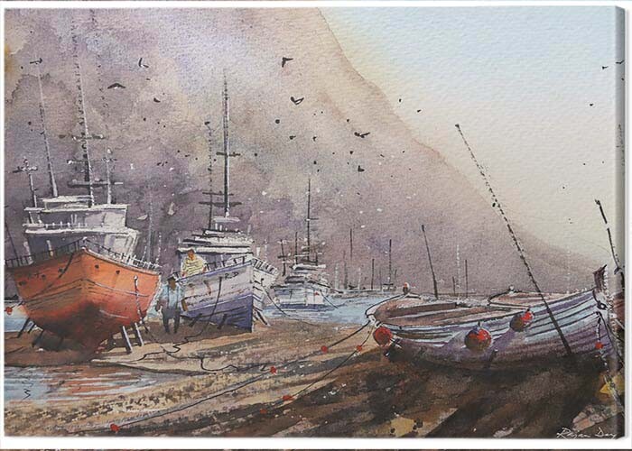 Obraz na plátně Rajan Dey - Docked