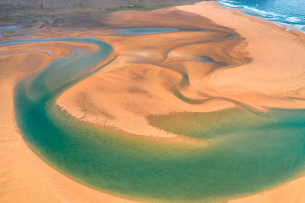 Obraz na plátně Raudasandur beach at the west fjords of Iceland