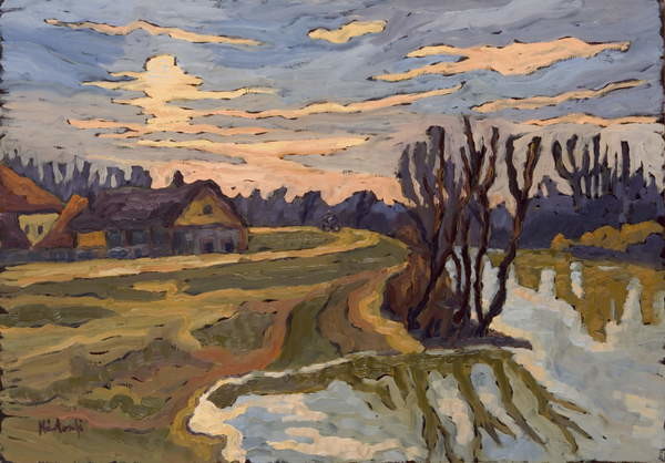 Obraz na plátně Road into Dusk, 2004