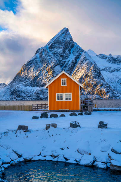 Obraz na plátně Sakrisoy. Hamnoy. Sakrisøy village in Lofoten