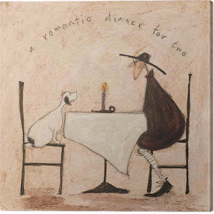 Obraz na plátně Sam Toft - A Romantic Dinner For Two