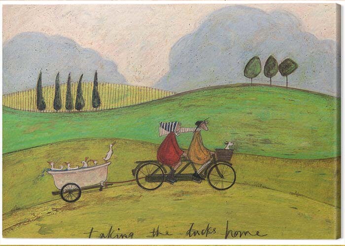 Obraz na plátně Sam Toft - Taking the Ducks Home