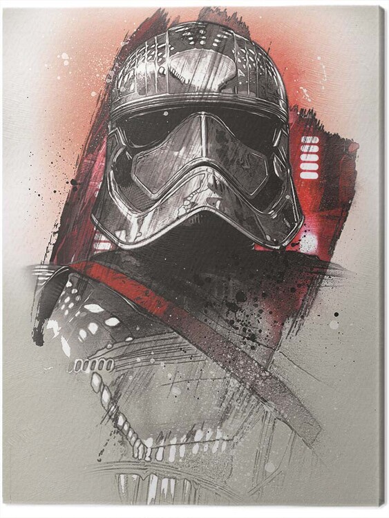 Obraz na plátně Star Wars The Last Jedi - Captain Phasma Brushstroke