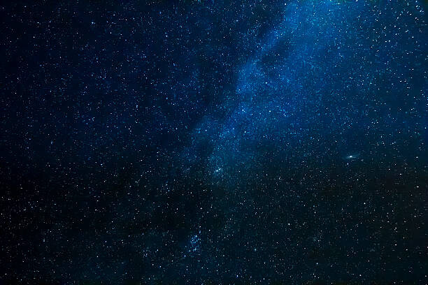 Obraz na plátně Starry night with the Milky Way Galaxy