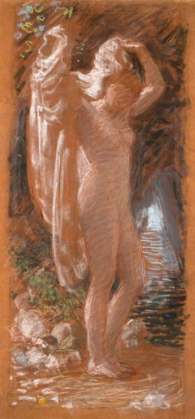 Obraz na plátně Study for 'A Bather', c.1891