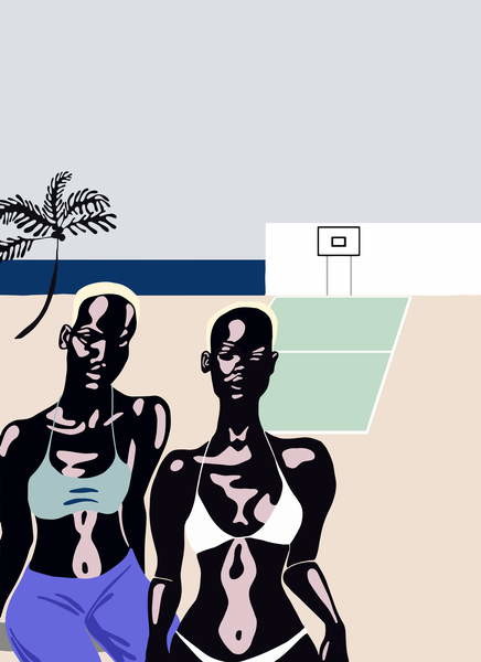 Obraz na plátně The Beach, 2017,