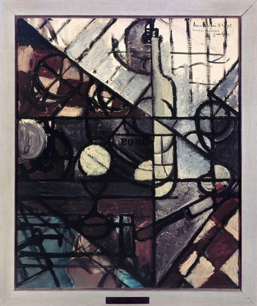 Obraz na plátně The bottle of Bordeaux