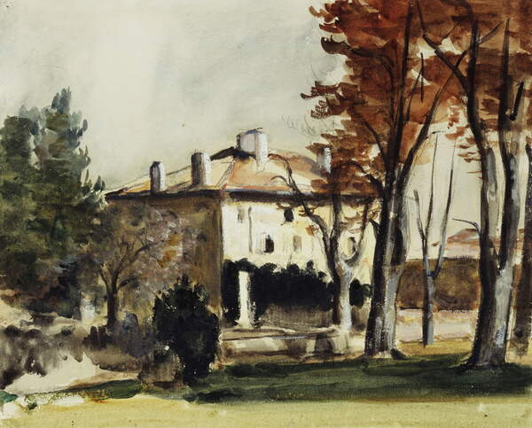 Obraz na plátně The House of the Jas de Bouffan; Le Manoir du Jas de Bouffan, c.1870