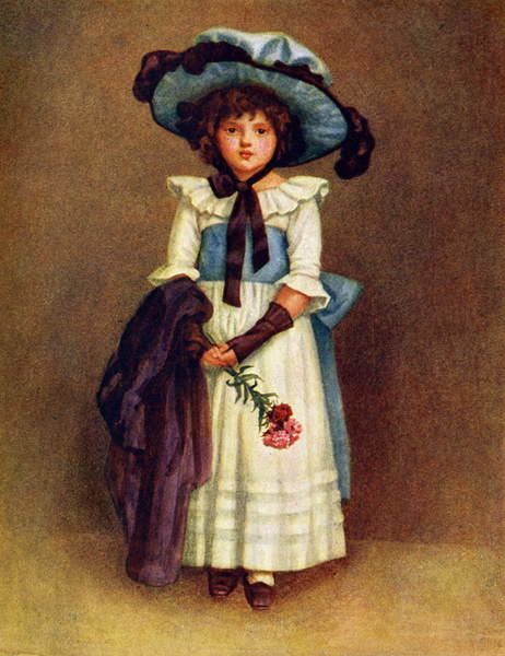 Obraz na plátně 'The little model'  by Kate Greenaway.