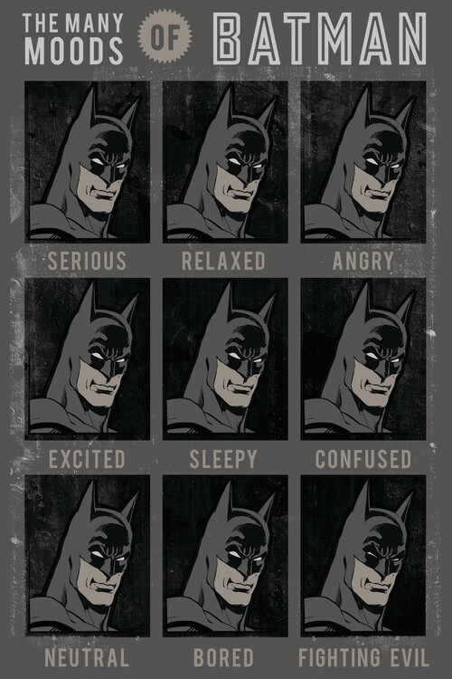 Obraz na plátně The Many Moods of Batman